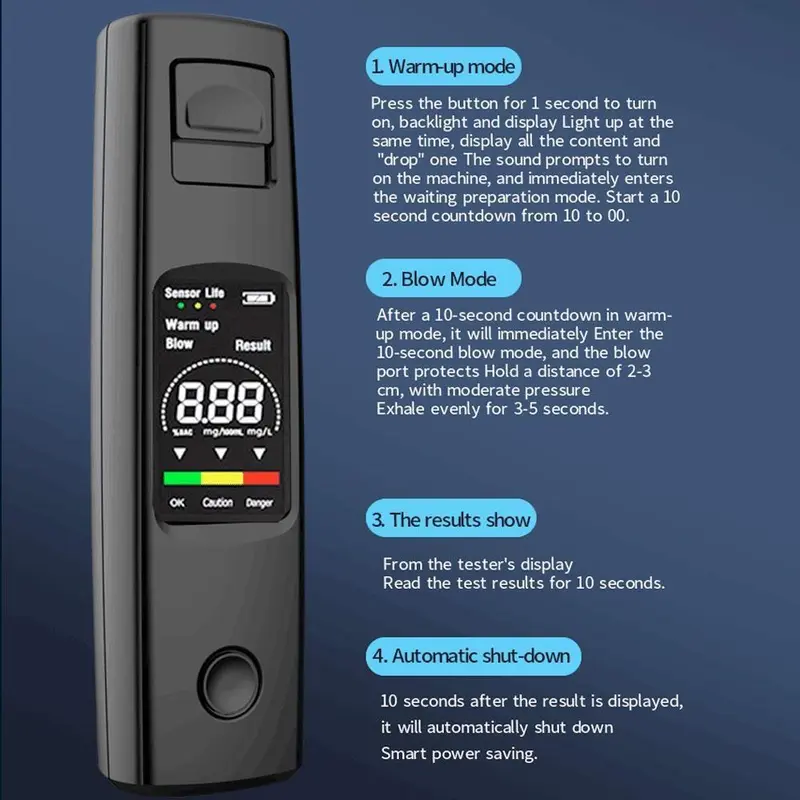 Testeur d'alcool portable de haute précision